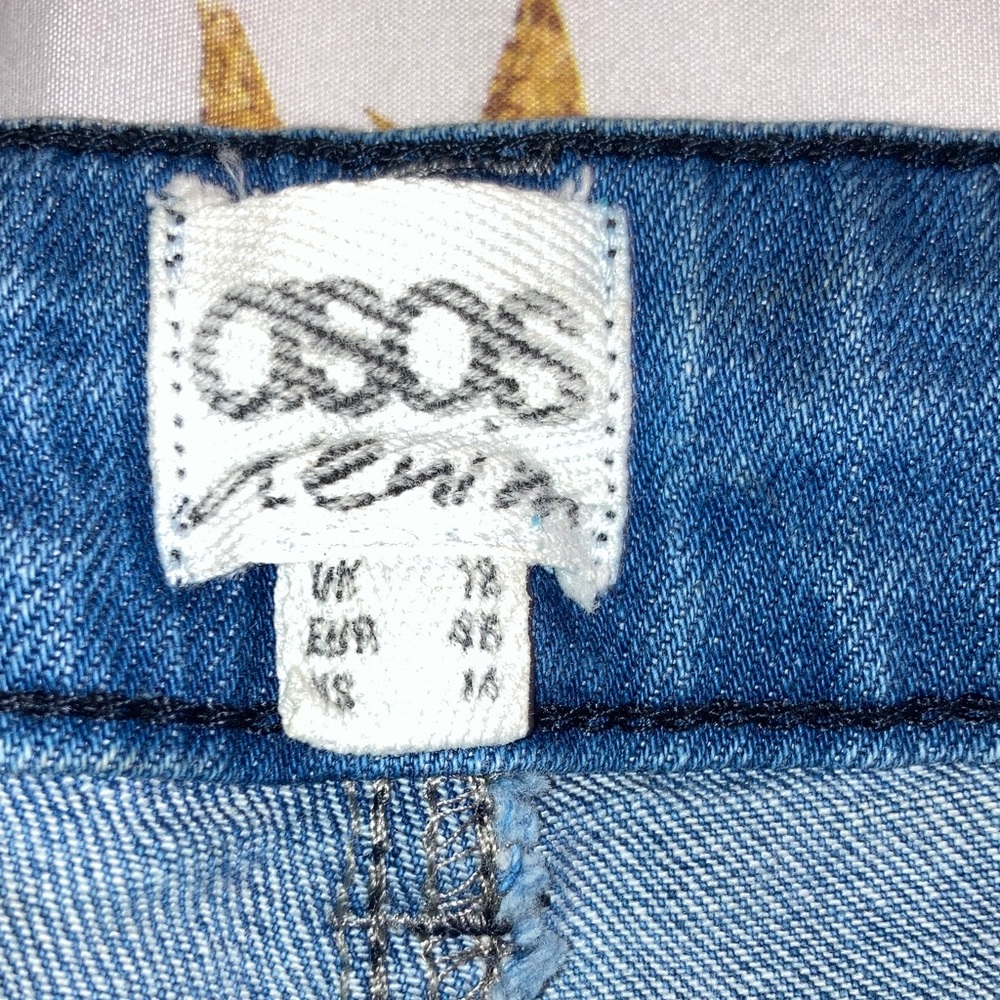 ASOS Classic Blue Jean Shorts - Picture 2 of 2